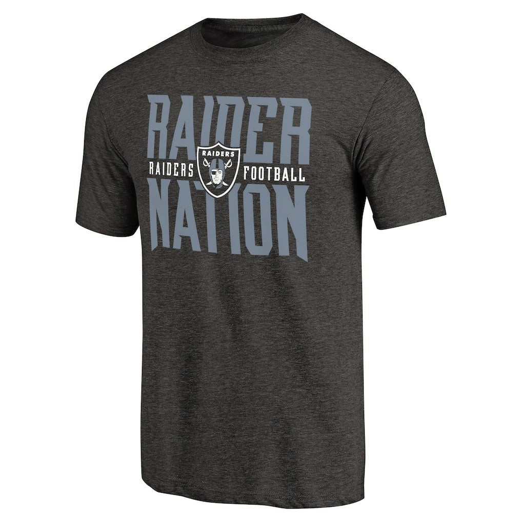 Las Vegas Raiders Hometown Collection Tri-Blend T-Shirt - Heathered Black - NFL