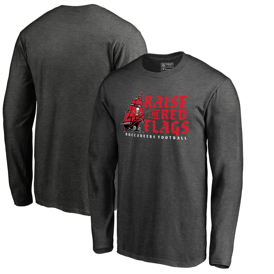 Tampa Bay Buccaneers Hometown Collection Long Sleeve T-Shirt - Heathered Gray - NFL