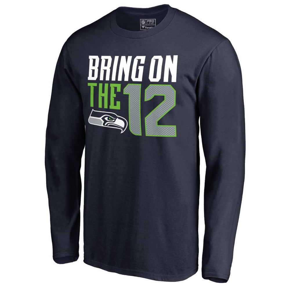 Seattle Seahawks Hometown Collection Long Sleeve T-Shirt - College Navy - NFL