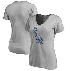Los Angeles Dodgers Women's Hometown Collection Knockout State V-Neck T-Shirt Online