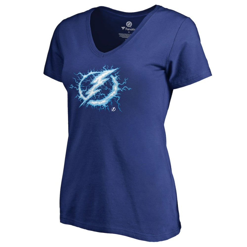 Tampa Bay Lightning Women's Fan Favorite Team Slogan V-Neck T-Shirt - Blue | NHL on sale