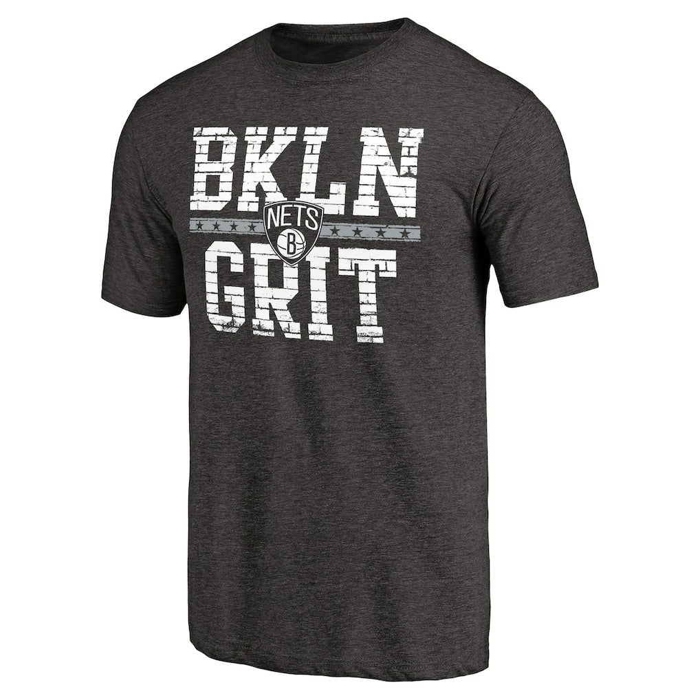 Brooklyn Nets Brick Work Hometown Collection Tri-Blend T-Shirt Black
