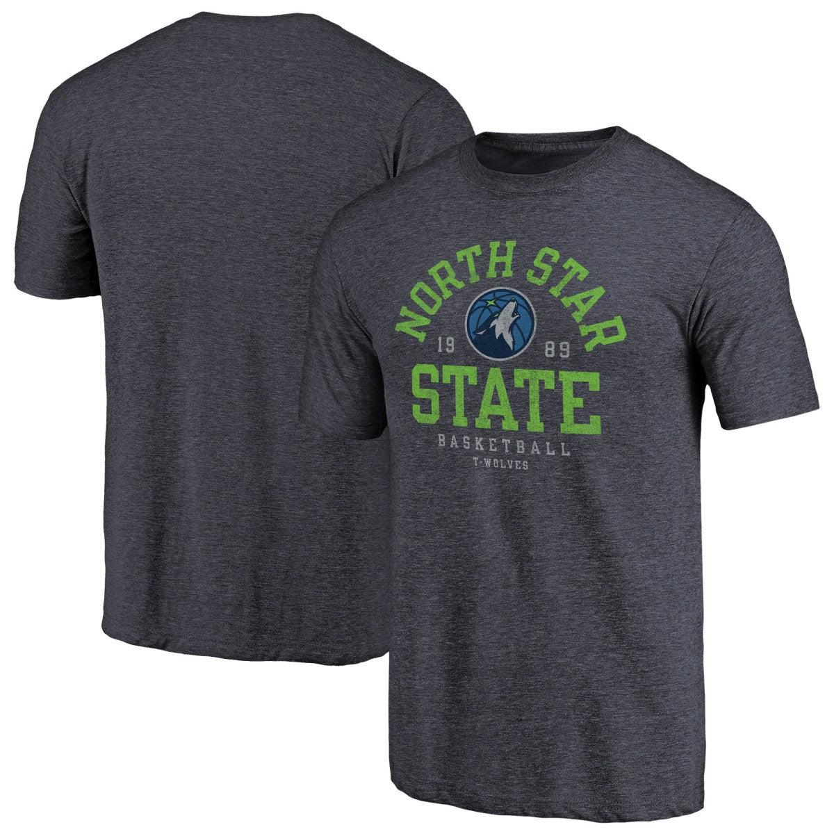 Minnesota Timberwolves North Star State Hometown Collection Tri-Blend T-Shirt Navy