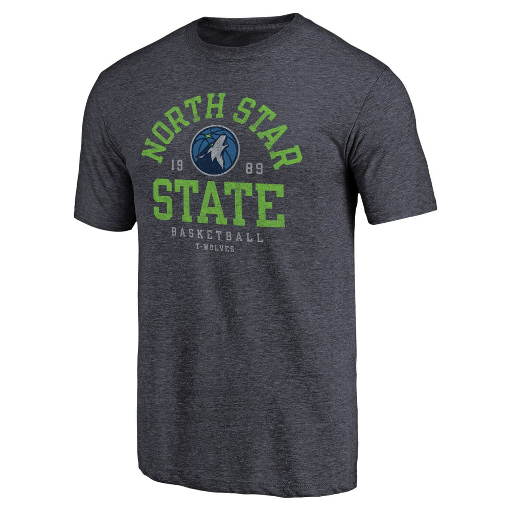 Minnesota Timberwolves North Star State Hometown Collection Tri-Blend T-Shirt Navy
