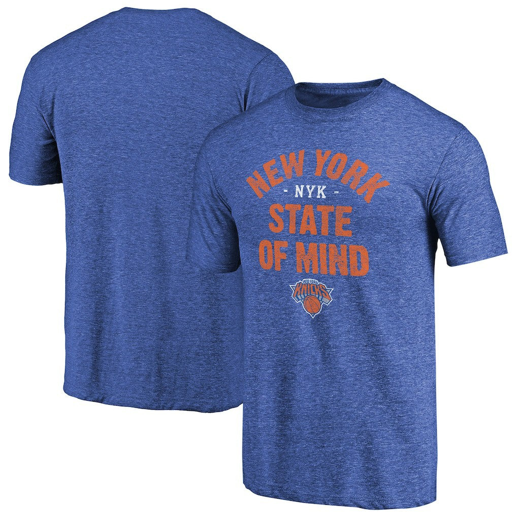 New York Knicks New York State Hometown Collection Tri-Blend T-Shirt Royal