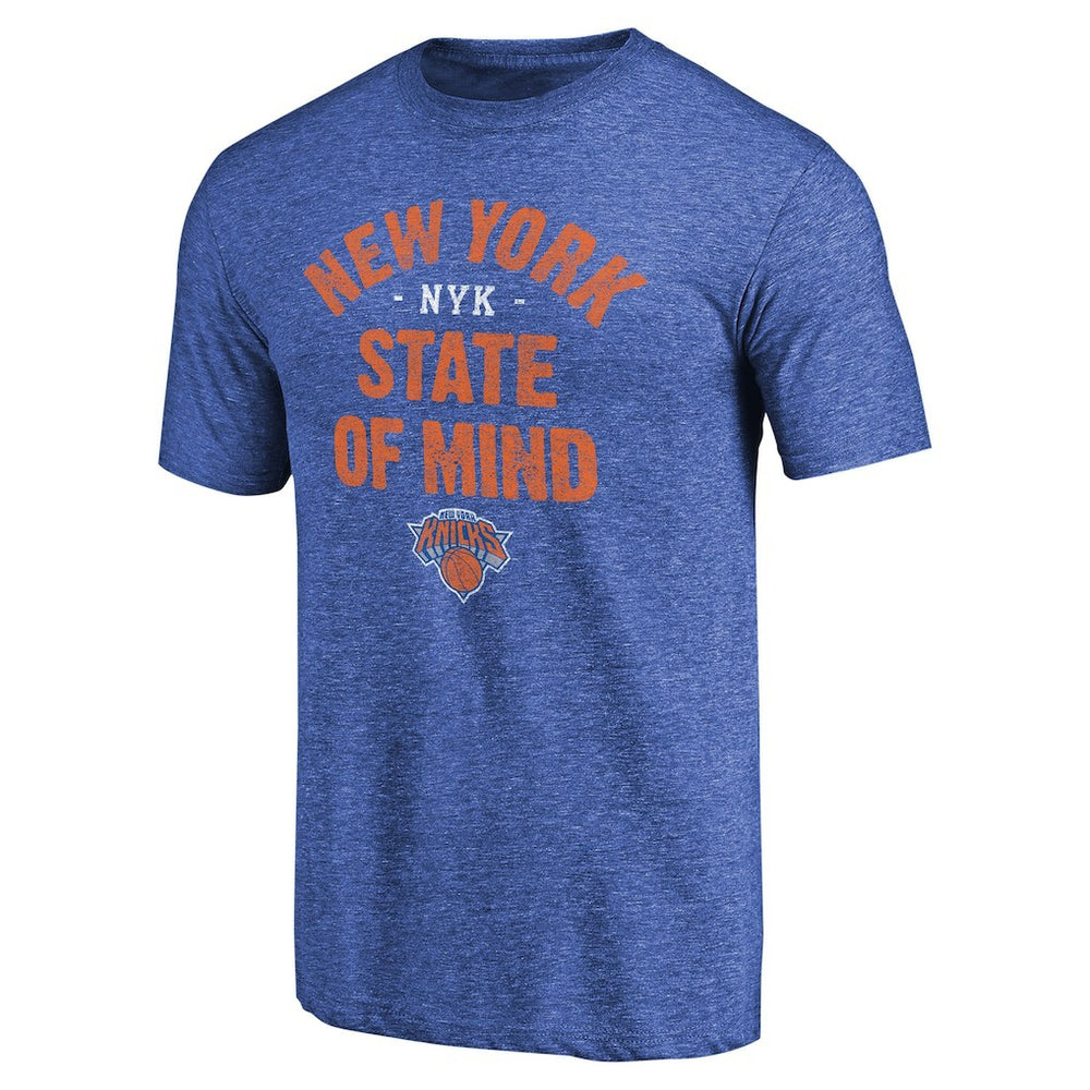 New York Knicks New York State Hometown Collection Tri-Blend T-Shirt Royal