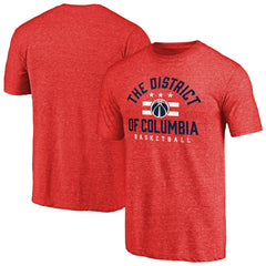 Washington Wizards The District Hometown Collection Tri-Blend T-Shirt Red