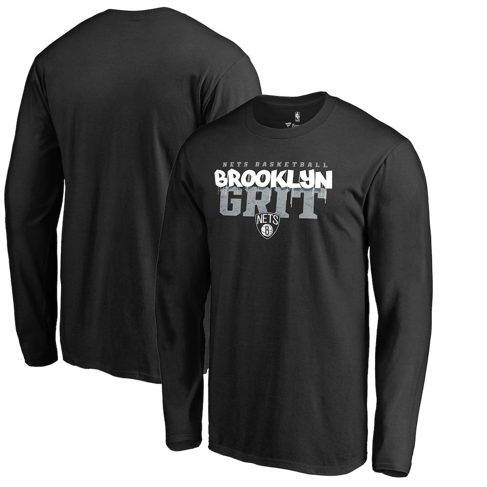 Brooklyn Nets Street Grit Hometown Collection Long Sleeve T-Shirt Black