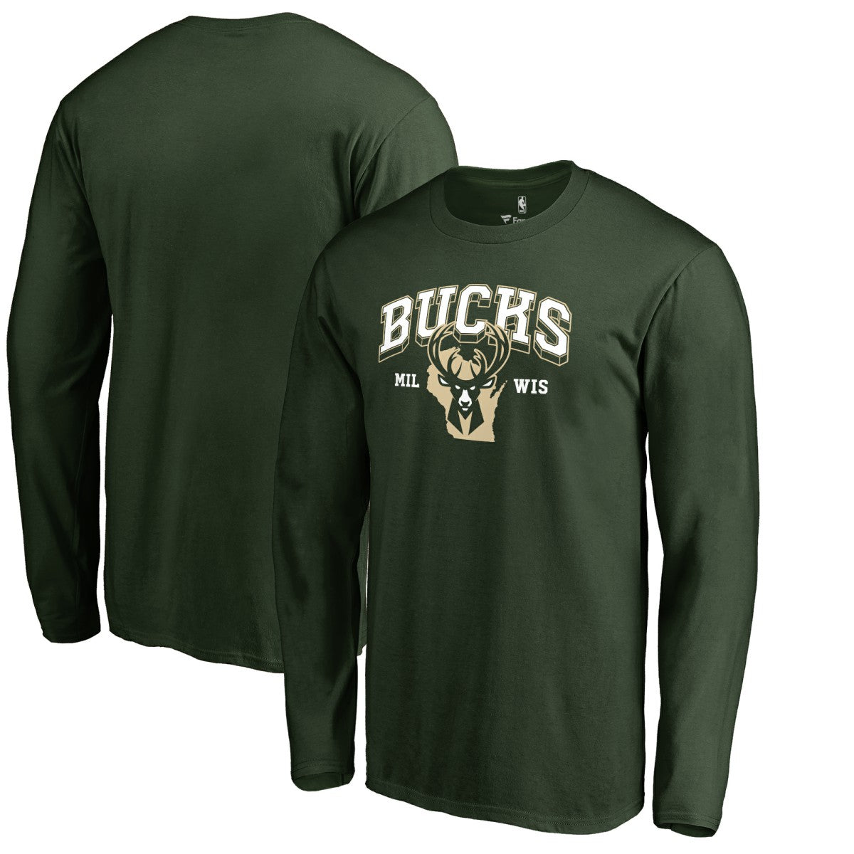 Milwaukee Bucks Wisconsin Basketball Hometown Collection Long Sleeve T-Shirt Green
