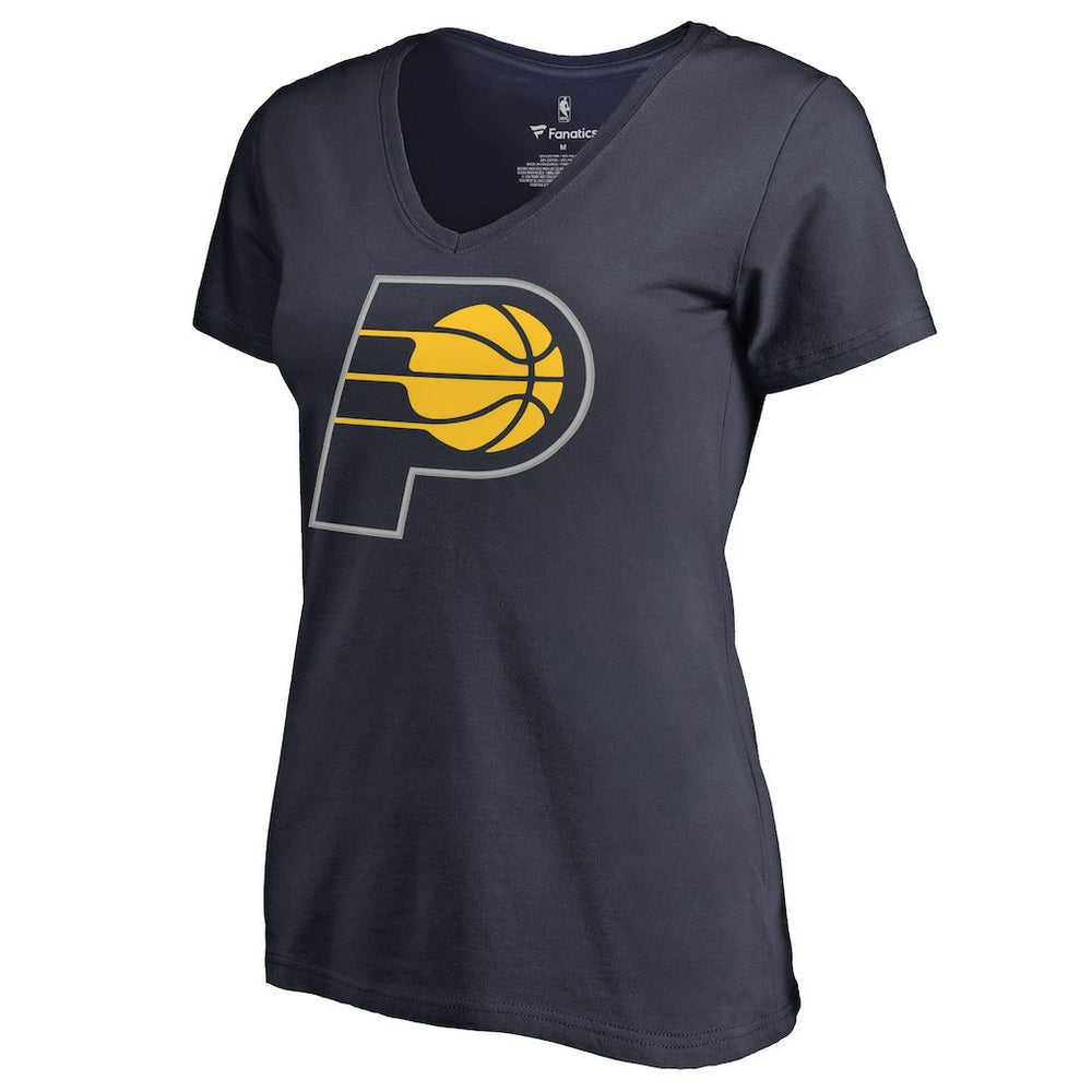 Myles Turner Indiana Pacers Women's Backer Name and Number V-Neck T-Shirt Navy