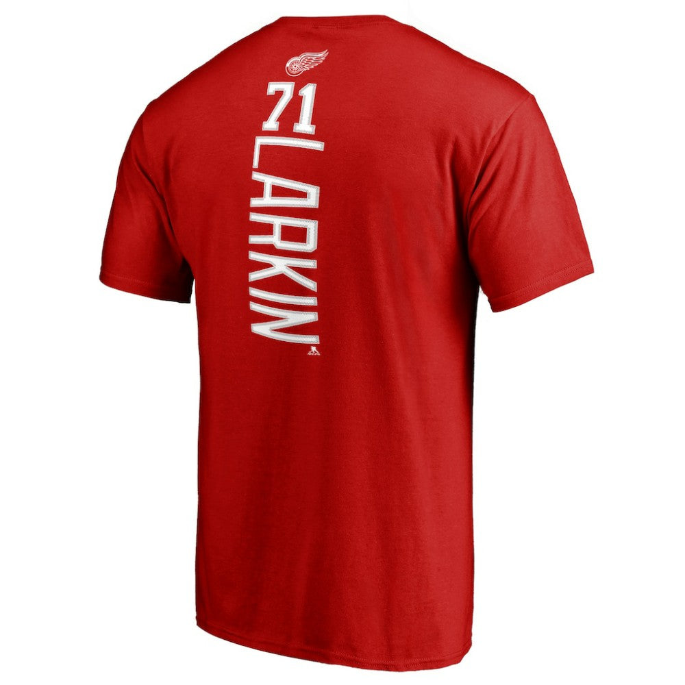 Dylan Larkin Detroit Red Wings Team Logo Backer Name & Number T-Shirt - Red | NHL discount