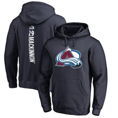 Nathan MacKinnon Colorado Avalanche Backer Name & Number Pullover Hoodie - Navy | NHL discount