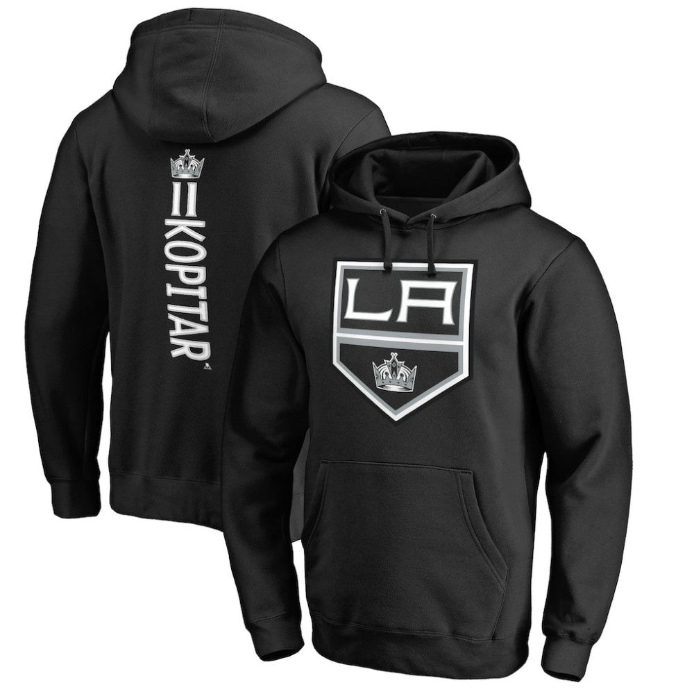 Anze Kopitar Los Angeles Kings Backer Name & Number Pullover Hoodie - Black | NHL on sale