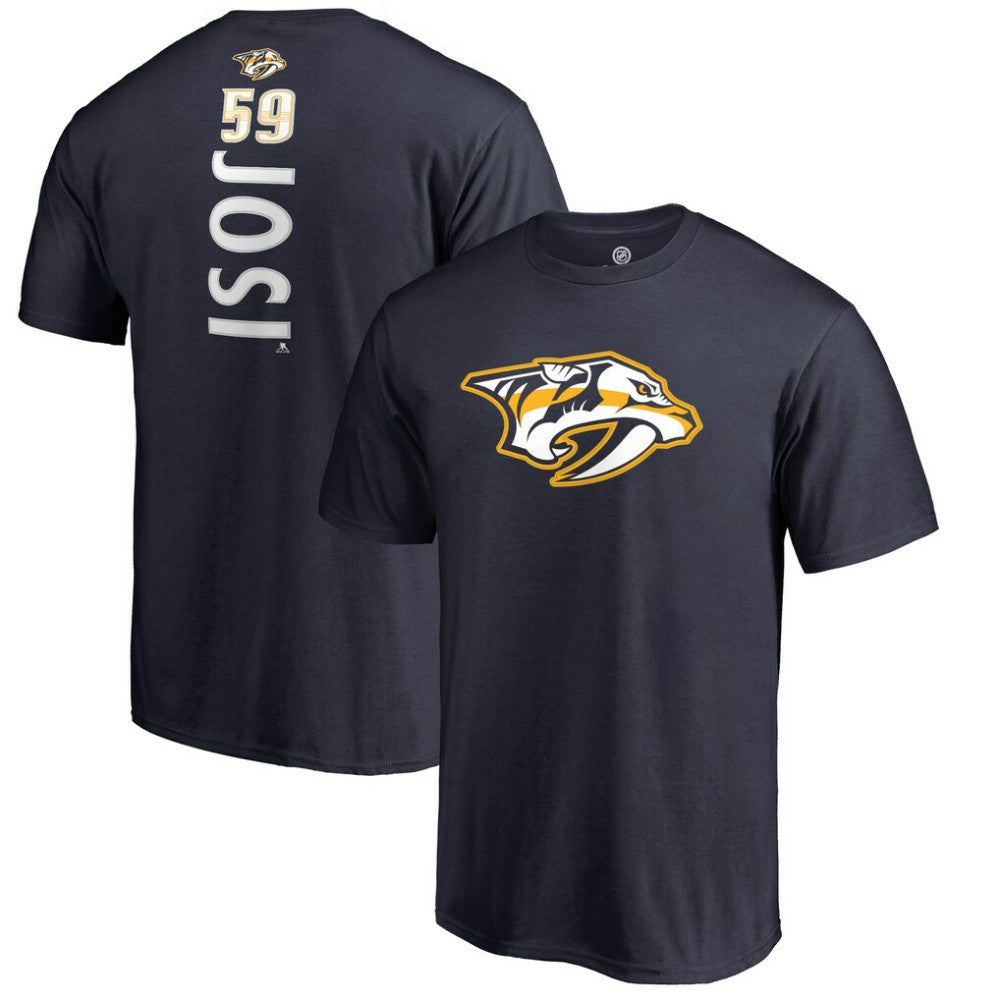 Roman Josi Nashville Predators Backer Name & Number T-Shirt - Navy | NHL on sale