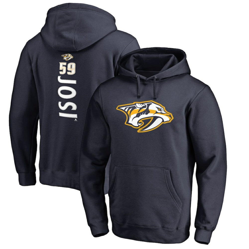Roman Josi Nashville Predators Backer Name & Number Pullover Hoodie - Navy | NHL online