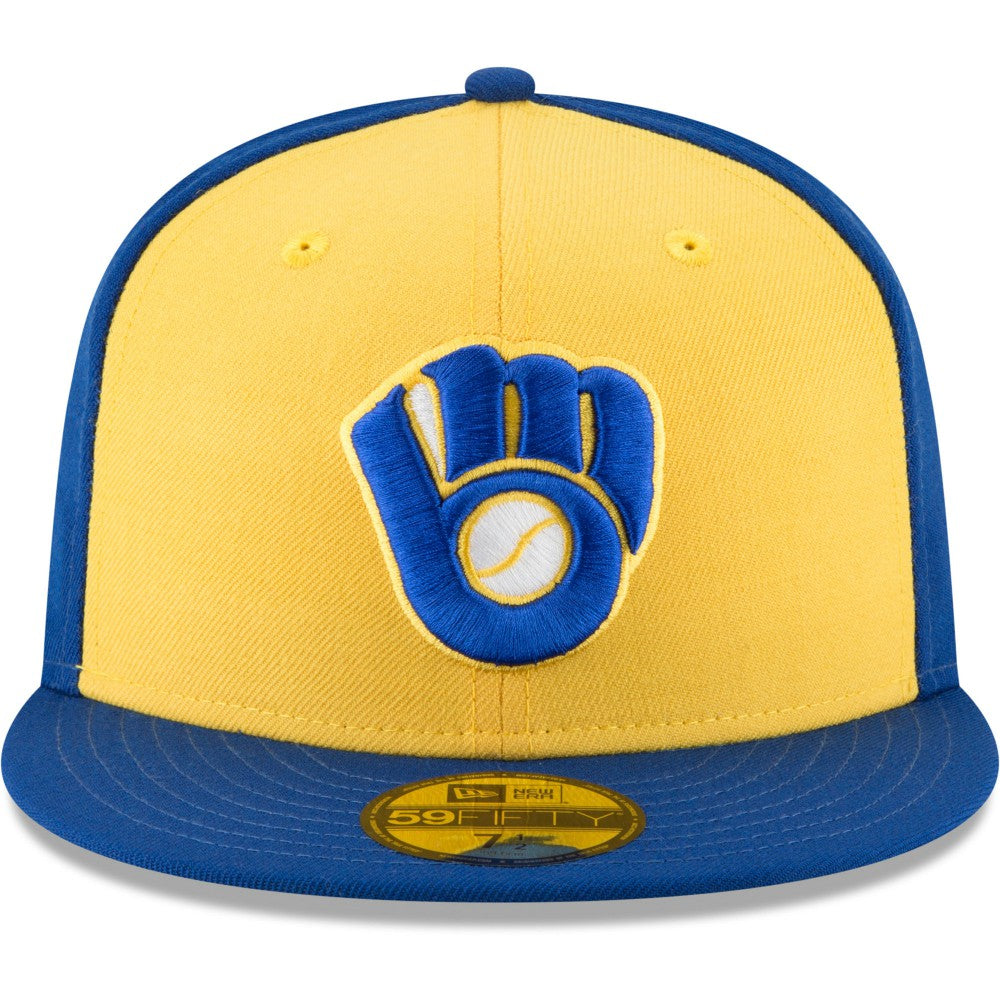 Milwaukee Brewers New Era Cooperstown Collection Wool 59FIFTY Fitted Hat Outlet