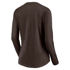 San Diego Padres Women's Cooperstown Collection Wahconah Long Sleeve V-Neck T-Shirt Outlet