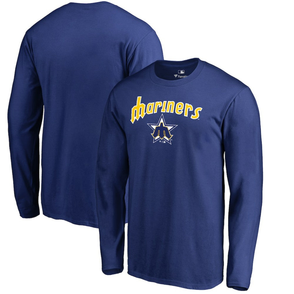 Seattle Mariners Cooperstown Collection Wahconah Long Sleeve T-Shirt Outlet