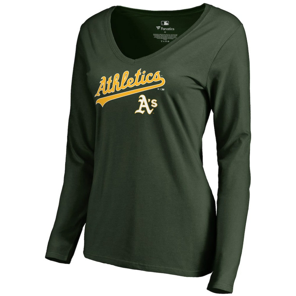 Athletics Women's Team Lockup Slim Fit Long Sleeve V-Neck T-Shirt Discount