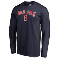 Boston Red Sox Team Lockup Long Sleeve T-Shirt Discount