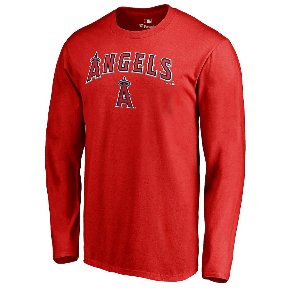 Los Angeles Angels Team Lockup Long Sleeve T-Shirt Online