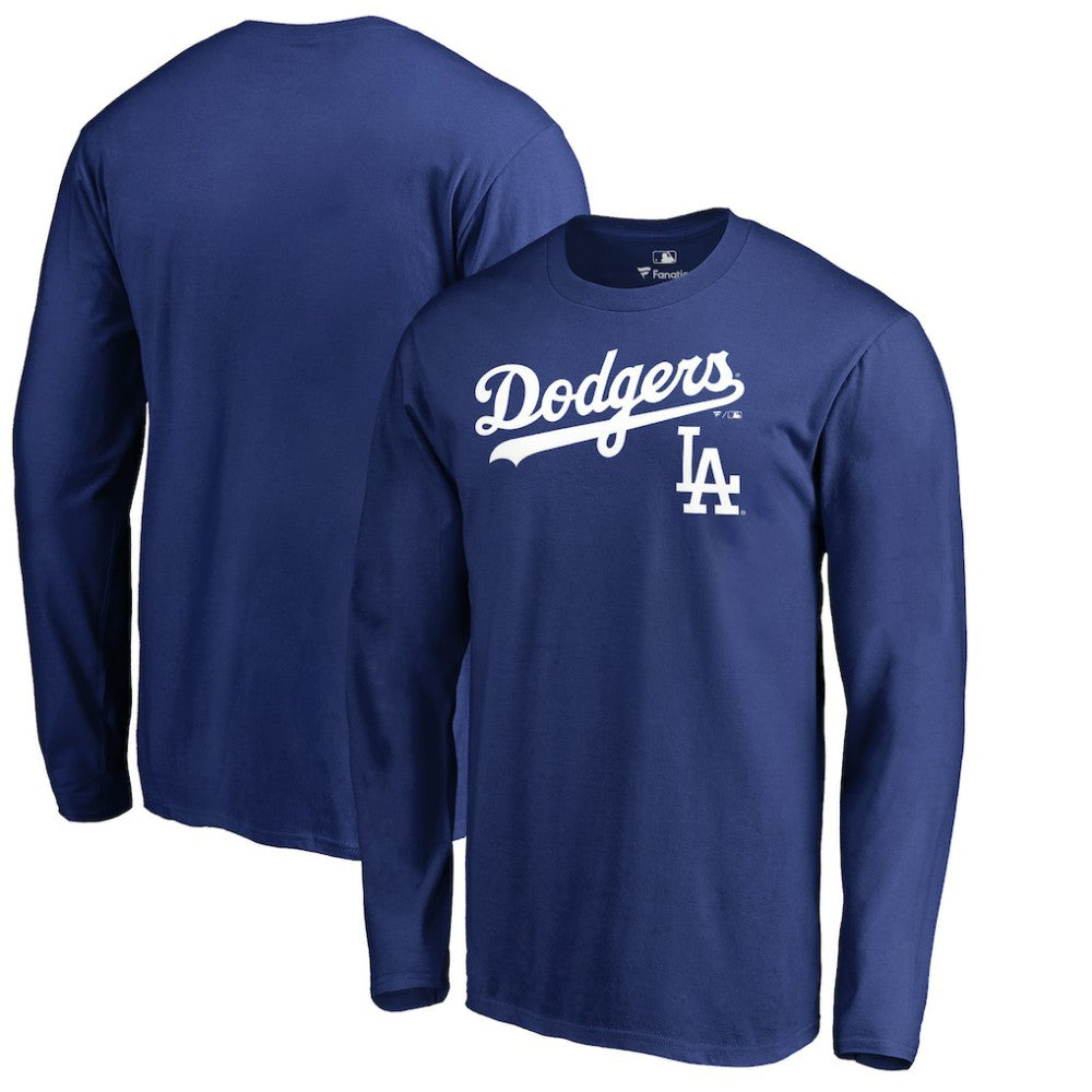 Los Angeles Dodgers Team Lockup Long Sleeve T-Shirt Sale
