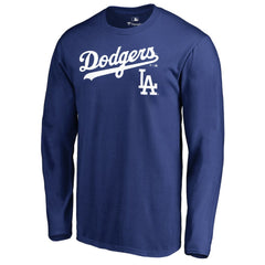 Los Angeles Dodgers Team Lockup Long Sleeve T-Shirt Sale