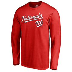 Washington Nationals Team Lockup Long Sleeve T-Shirt Near Me