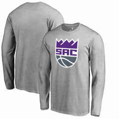 Sacramento Kings Secondary Logo Long Sleeve T-Shirt Heathered Gray
