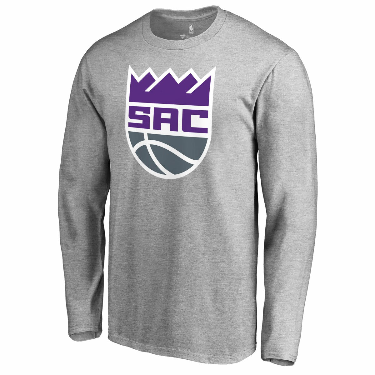Sacramento Kings Secondary Logo Long Sleeve T-Shirt Heathered Gray
