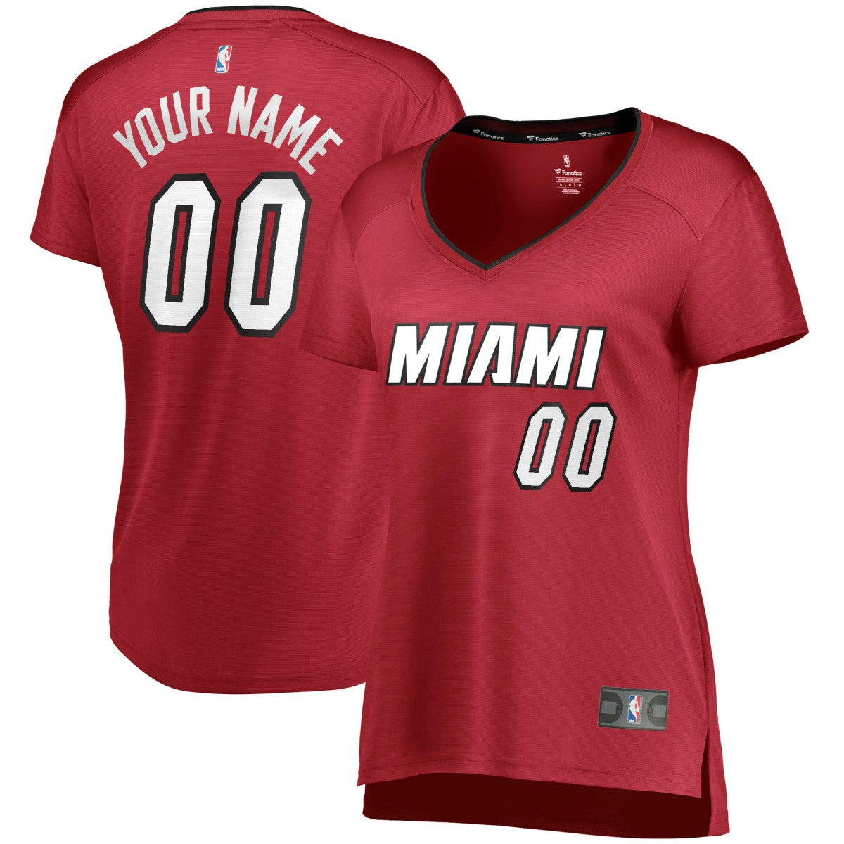 Fanatics Miami Heat Women's Fast Break Replica Custom Jersey Wine Statement Edition