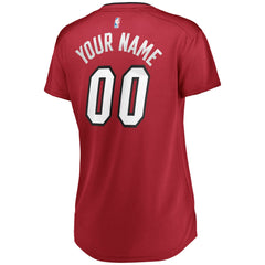 Fanatics Miami Heat Women's Fast Break Replica Custom Jersey Wine Statement Edition
