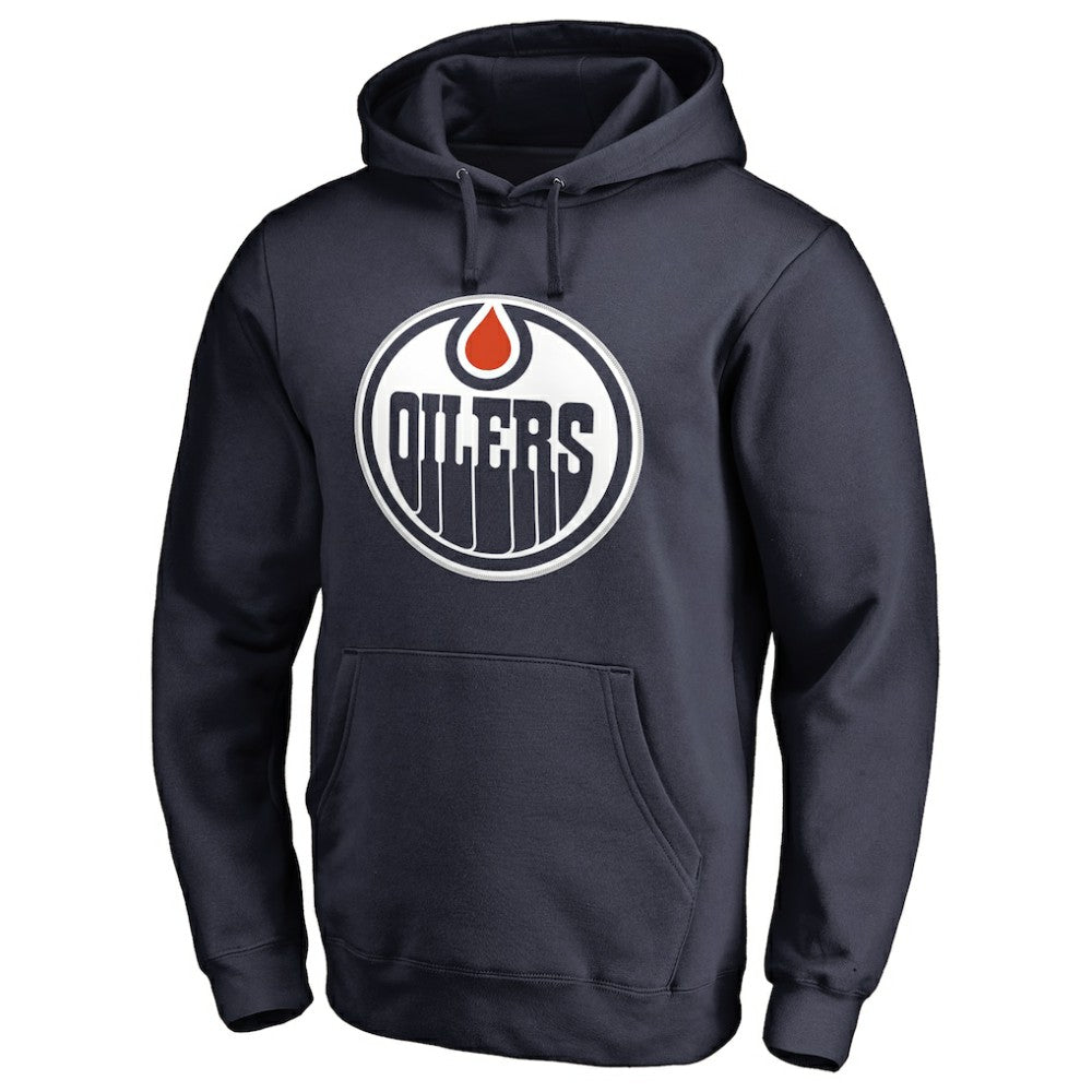 Connor McDavid Edmonton Oilers Backer Name & Number Pullover Hoodie - Navy | NHL online