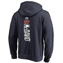 Connor McDavid Edmonton Oilers Backer Name & Number Pullover Hoodie - Navy | NHL online