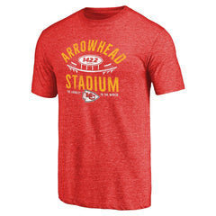 Kansas City Chiefs Hometown Collection Tri-Blend T-Shirt - Heathered Red - NFL