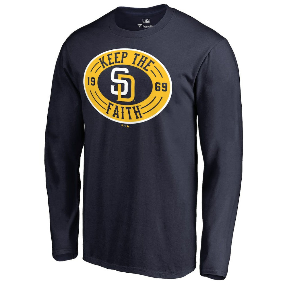 San Diego Padres Hometown Collection Keep the Faith Long Sleeve T-Shirt Discount