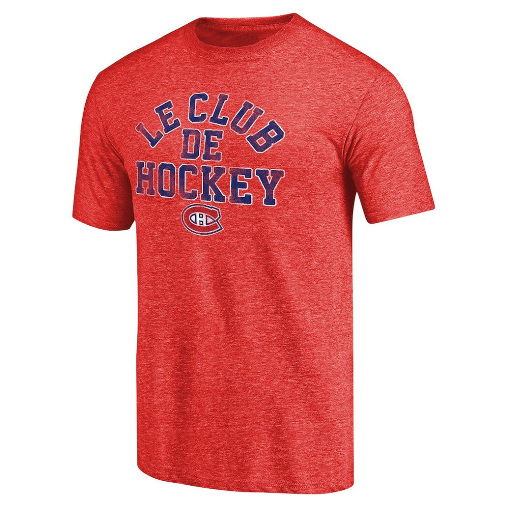 Montreal Canadiens Hometown Collection Le Club Tri-Blend T-Shirt - Red | NHL Clearance