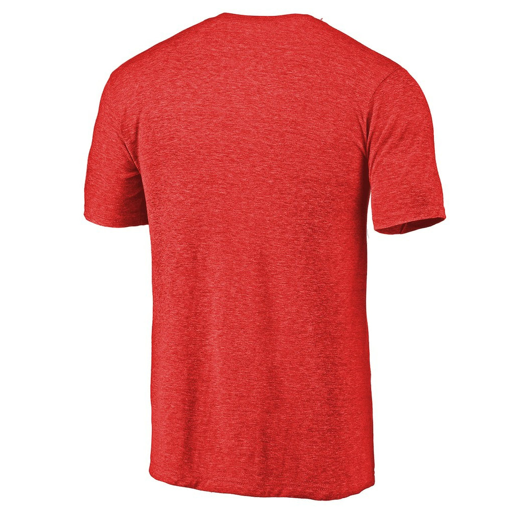 Atlanta Falcons Distressed Alternate Logo Secondary Tri-Blend T-Shirt - Red - NFL