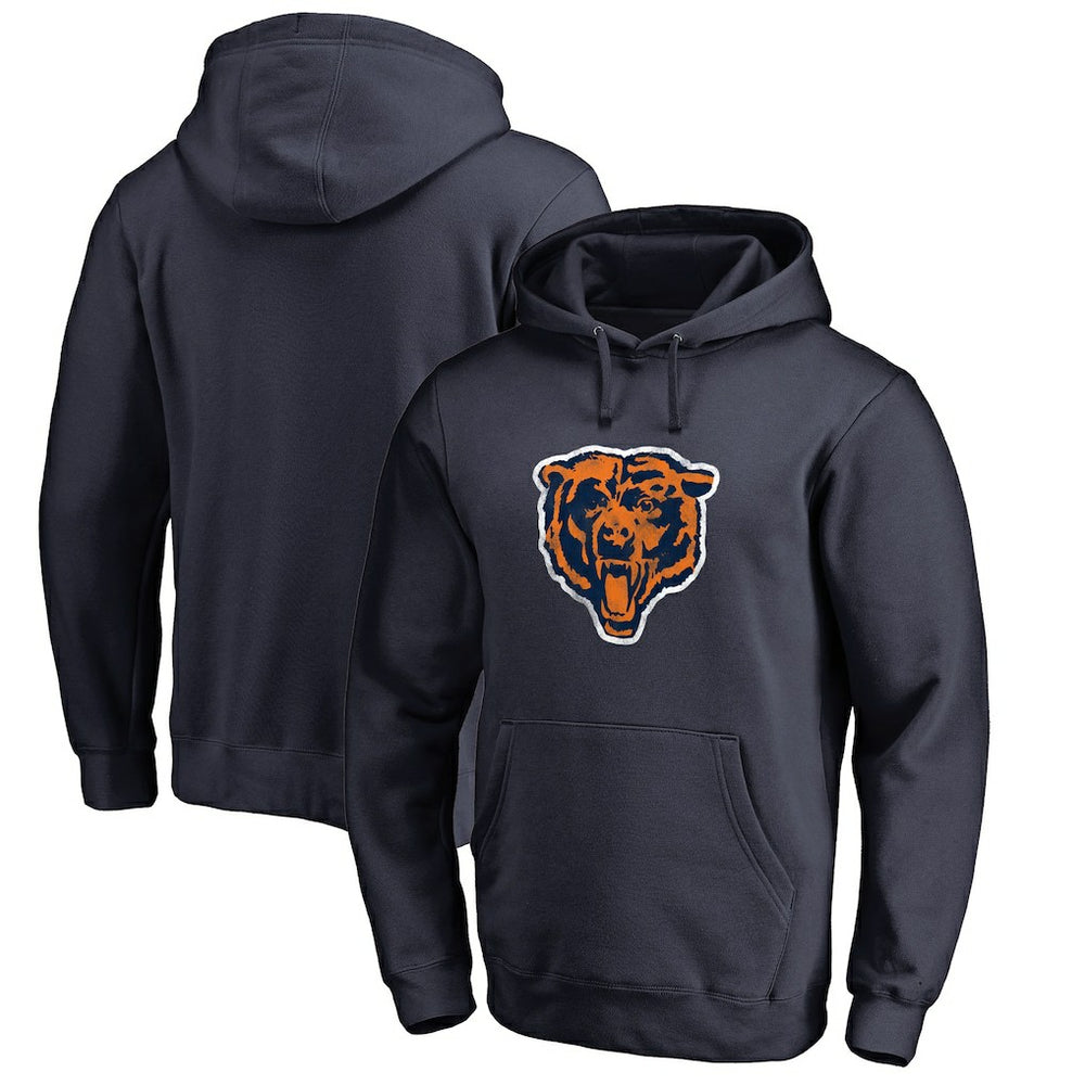 Chicago Bears Throwback Logo Pullover Hoodie - Navy - NFL