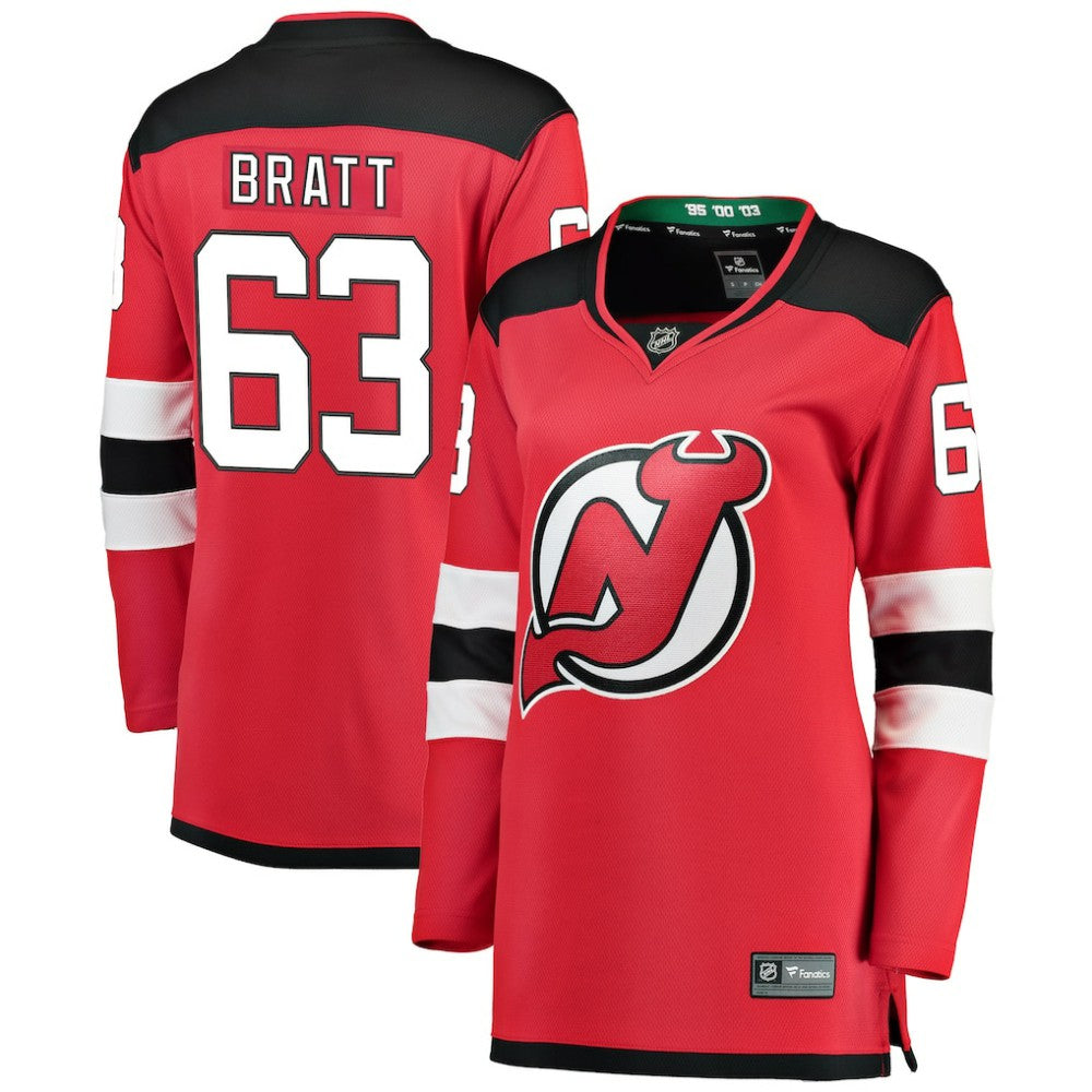 Jesper Bratt New Jersey Devils Fanatics Women's Home Breakaway Player Jersey - Red | Fanatics sale