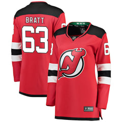 Jesper Bratt New Jersey Devils Fanatics Women's Home Breakaway Player Jersey - Red | Fanatics sale