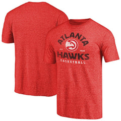 Atlanta Hawks Vintage Arch Tri-Blend T-Shirt Red