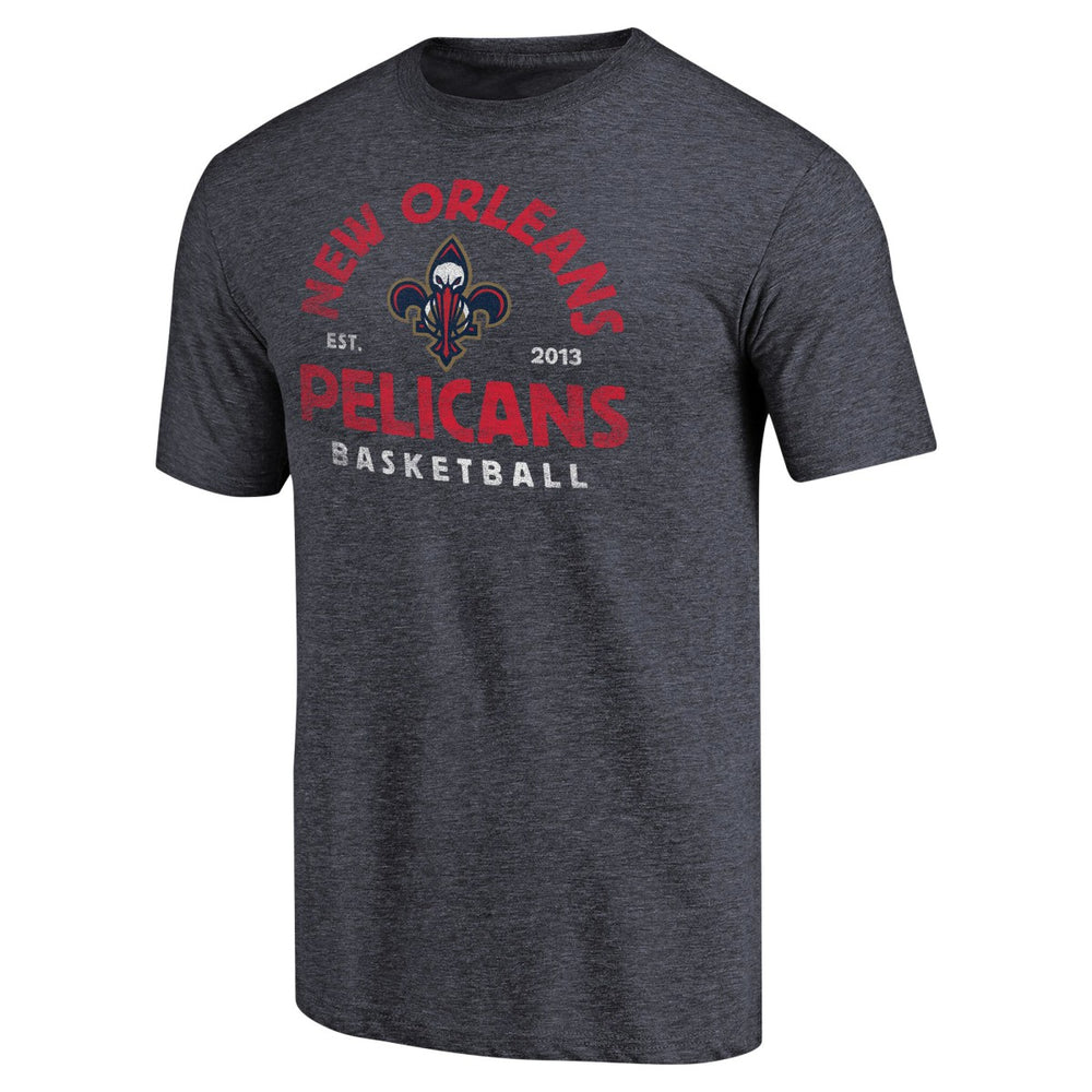 New Orleans Pelicans Vintage Arch Tri-Blend T-Shirt Navy