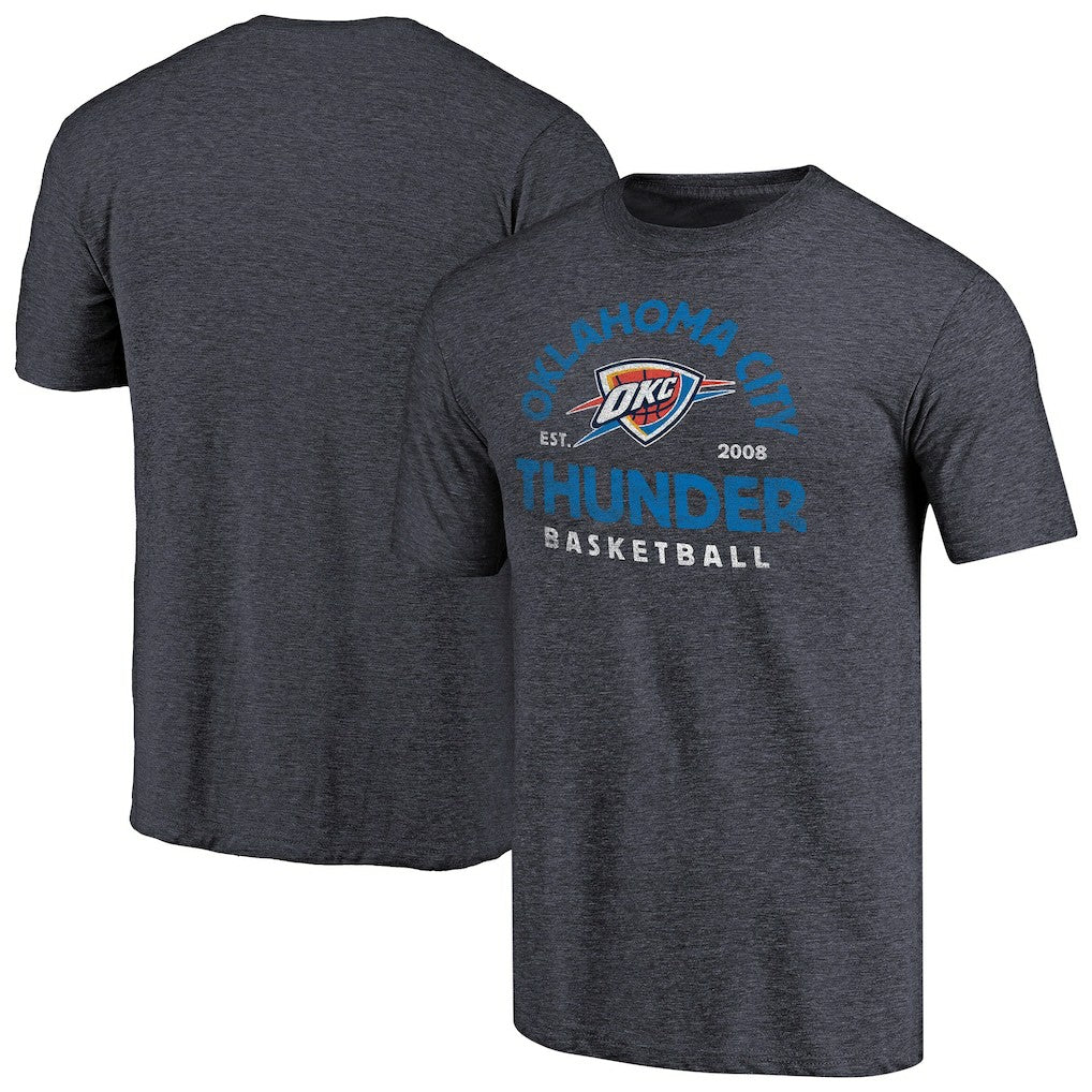 Oklahoma City Thunder Vintage Arch Tri-Blend T-Shirt Navy