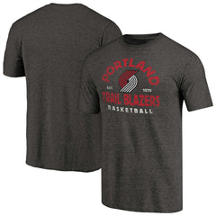 Portland Trail Blazers Vintage Arch Tri-Blend T-Shirt Black