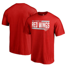 Detroit Red Wings Iconic Collection On Side Stripe T-Shirt - Red | NHL near me