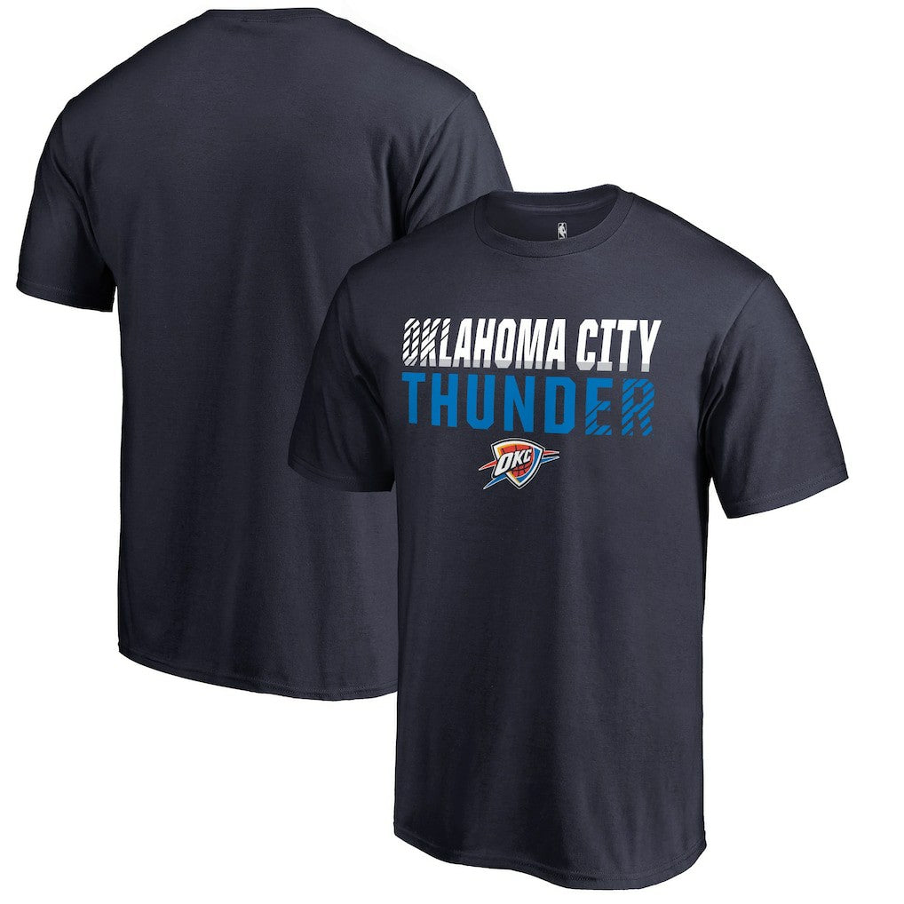 Oklahoma City Thunder Fade Out T-Shirt Navy