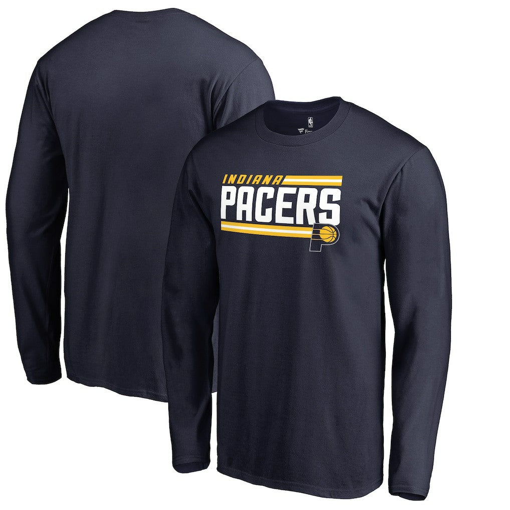 Indiana Pacers Onside Stripe Long Sleeve T-Shirt Navy