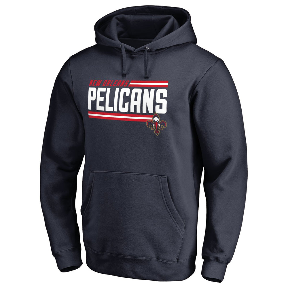 New Orleans Pelicans Onside Stripe Pullover Hoodie Navy