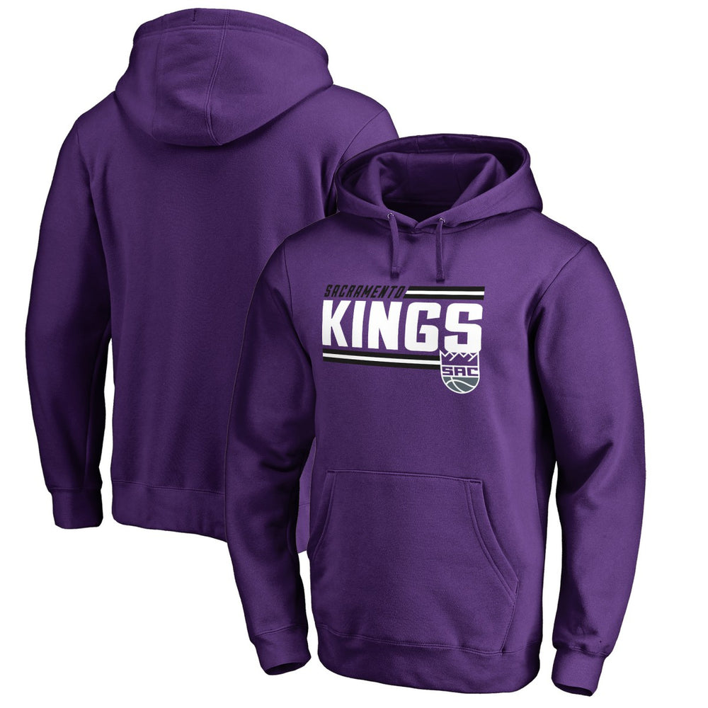 Sacramento Kings Onside Stripe Pullover Hoodie Purple